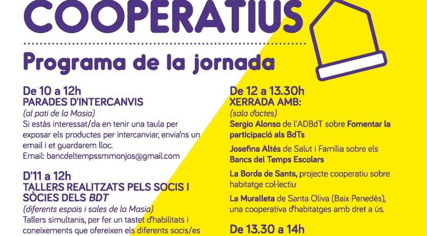 Els Monjos acollirà una jornada sobre els Bancs del Temps, l’intercanvi i la cooperació