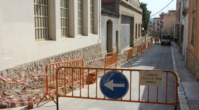 L’Ajuntament de Sant Sadurní fa obres al carrer Sant Pere per fer-lo més segur i accessible