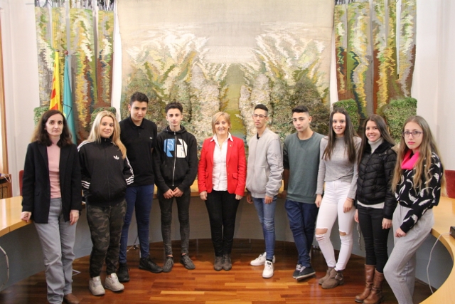 Els alumnes dels Programes de Formació i inserció PFI de Sant Sadurní visiten l’Ajuntament