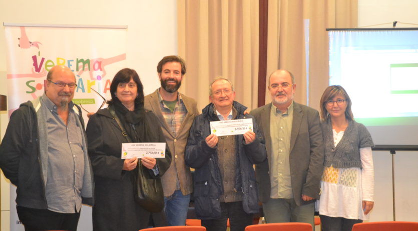 Dues entitats socials del Penedès i del Garraf reben prop de 6.000 euros de la Verema Solidària