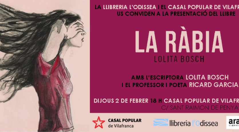 L’escriptora Lolita Bosch presentarà la seva novel·la “La ràbia”, en que parla del bullying