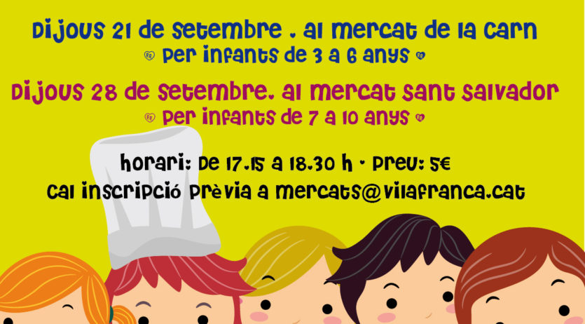 Taller de cuina en anglès per a infants als Mercats Municipals de Vilafranca
