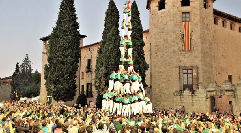 Gamma Extra i ensurt dels Castellers de Vilafranca a Sant Cugat del Vallès