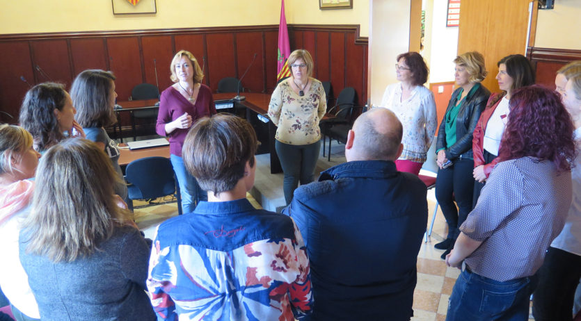 Recepció d’una delegació internacional educativa a Santa Margarida i els Monjos