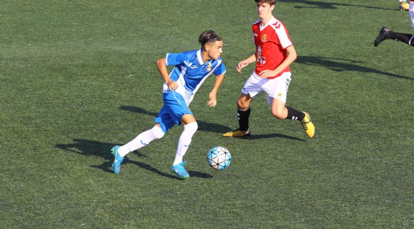 Brian Peña amb la selecció espanyola sub 16 de futbol