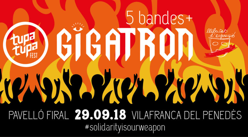 Gigatron serà el cap de cartell del concert de bandes del Tupa Tupa Fest, el 29 de setembre