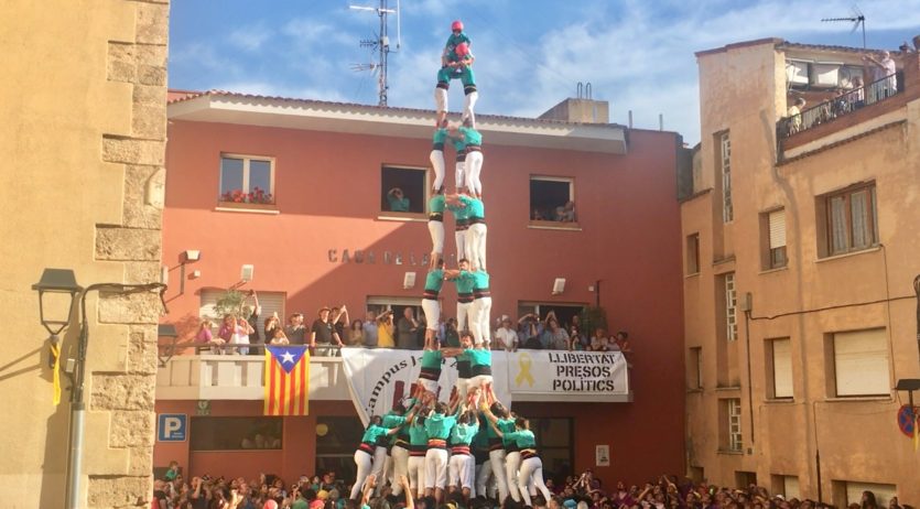 Diada balsàmica dels Castellers de Vilafranca a Sant Quintí de Mediona