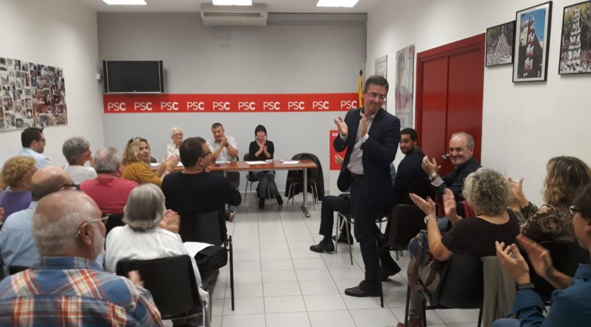 Romero és proclamat candidat del PSC per aclamació de l’assemblea socialista de Vilafranca