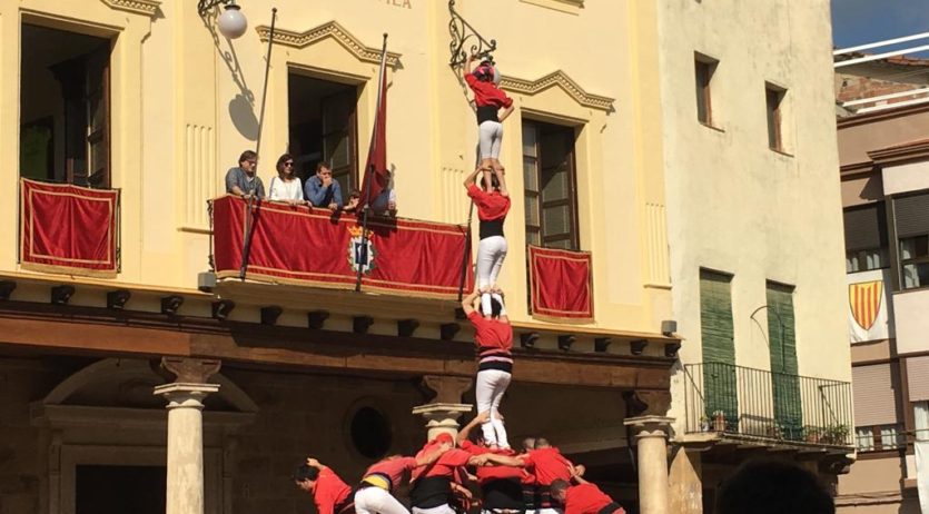 Els Xicots de Vilafranca han actuat aquest diumenge al migdia a Alcover