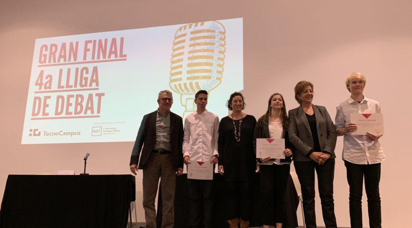 Alumnes de l’Institut Vall del Mediona segons en la Lliga de Debat del TecnoCampus de Mataró