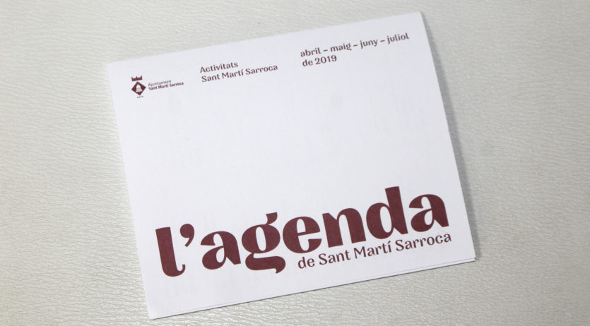 Es publica una agenda d’actes a Sant Martí Sarroca