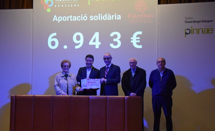 El Festival MUSiCVEU ha lliurat 6.943€ a Càritas Interparroquial de Vilafranca