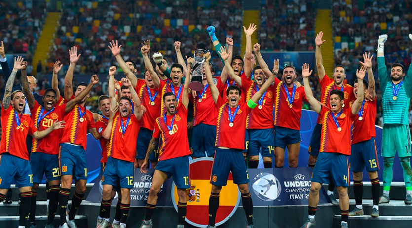 Marc Roca es va proclamar campió d’Europa sub-21 amb la selecció espanyola