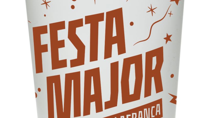 La Festa Major tindrà un got reutilitzable amb el grafisme de la festa