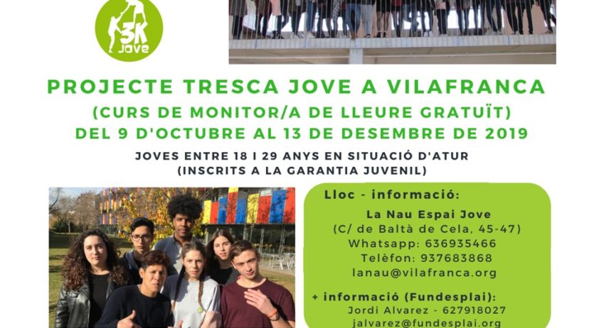 Es posa en marxa la segona edició del Tresca Jove a Vilafranca