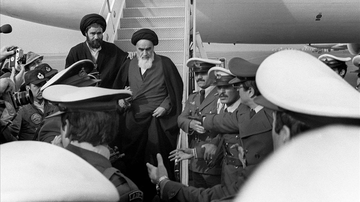 Retorn a Teheran del líder espiritual ayatollah Jomeini