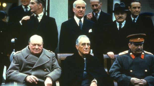 Conferencia de Yalta entre Stalin, Churchill i Roosevelt