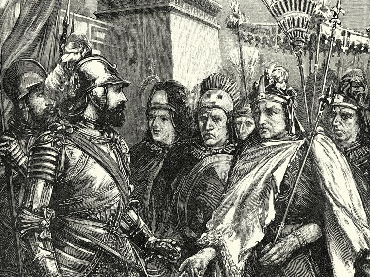Hernan Cortés surt de La Havana per conquerir Mèxic