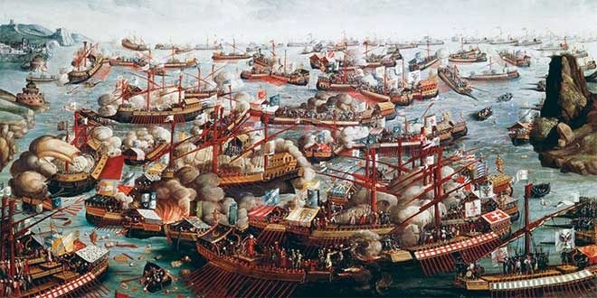 Batalla naval de Lepanto contra els turcs