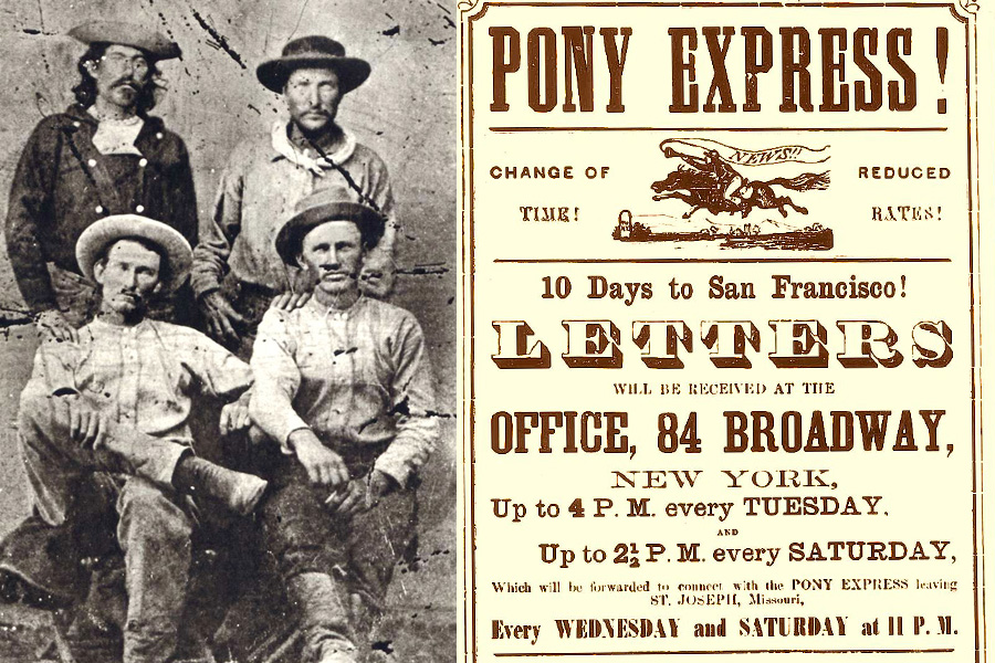Darrer viatge del Ponny Express als EEUU