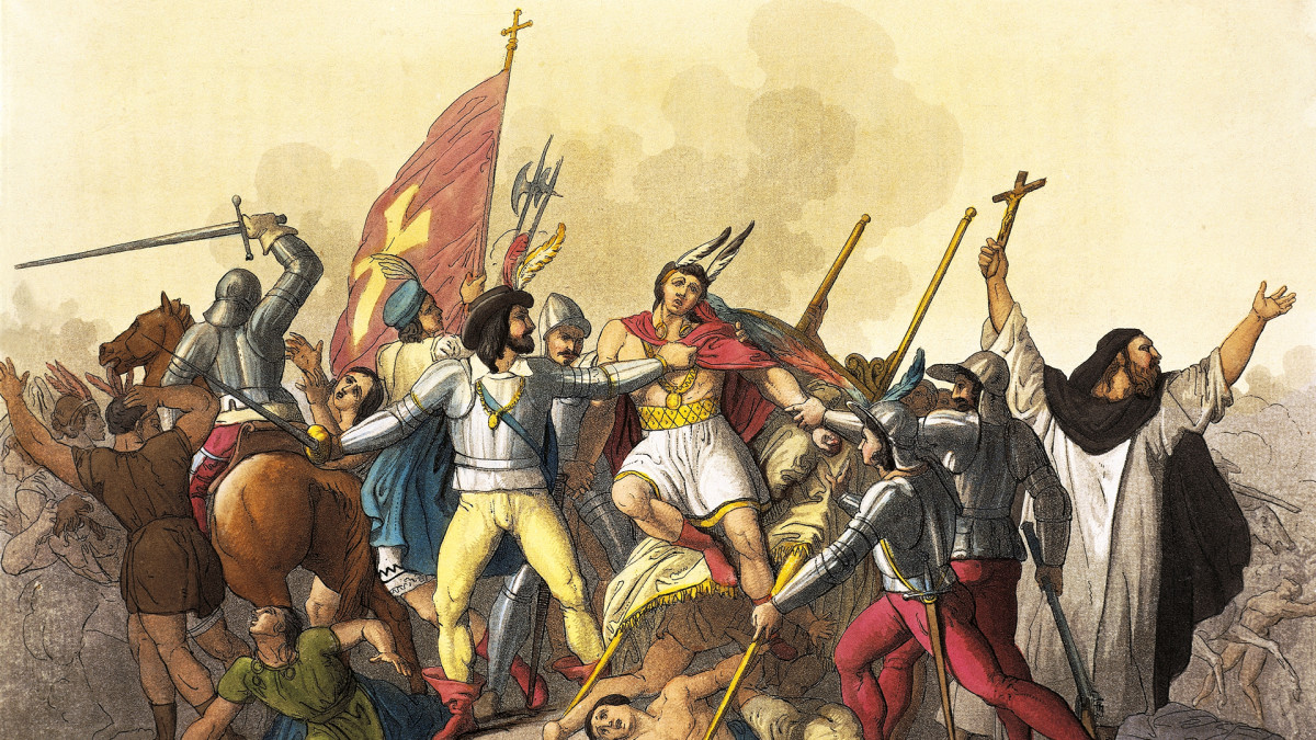 Segrest a Cajamarca (Perú) del inca Atahualpa per Francesc Pizarro