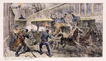 Atemptat a Madrid contra el general Joan Prim i Prats que morirà tres dies després