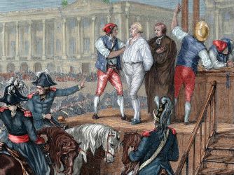 Lluís XVI de França és guillotinat a la plaça de la revolució de Paris