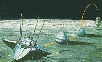 Primer allunatge amb èxit d’una sonda. La soviètica Lunar-9