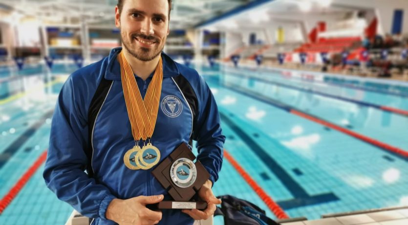 Toni Ponce s’emporta el Campionat de Catalunya de natació adaptada a Terrassa