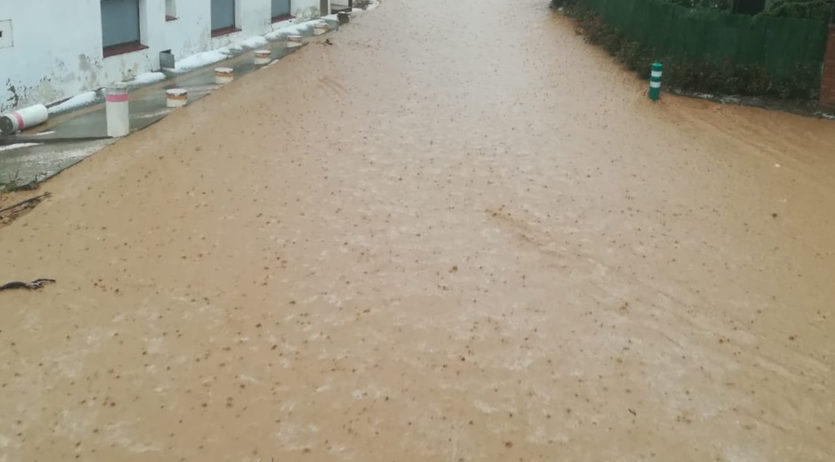 La tarda del dissabte passat va caure una forta tempesta d’aigua al barri de La Bleda