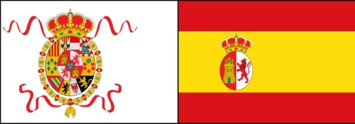 Establiment per Isabel II de la bandera espanyola bicolor