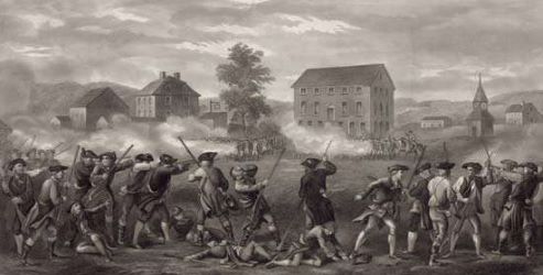 Primera batalla de la guerra d’independència dels EEUU a Lexington