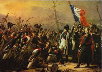 Final de la batalla de Waterloo amb la derrota definitiva de Napoleó