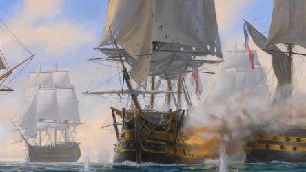 Batalla de Trafalgar entre britànics i franco-espanyols