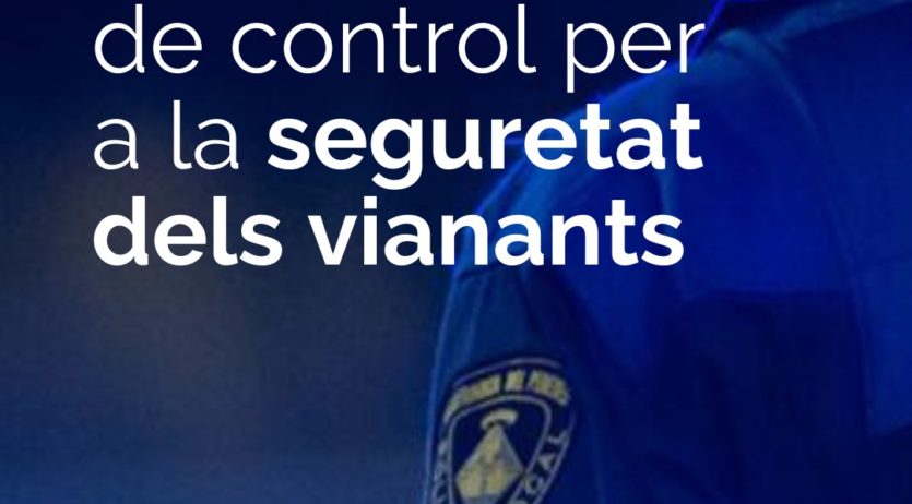 Campanya de la Policia Local de Vilafranca per controlar conductes amb risc per als vianants