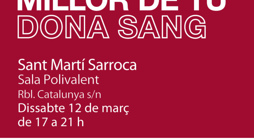 Sant Martí Sarroca acull aquest dissabte una campanya de donació de sang