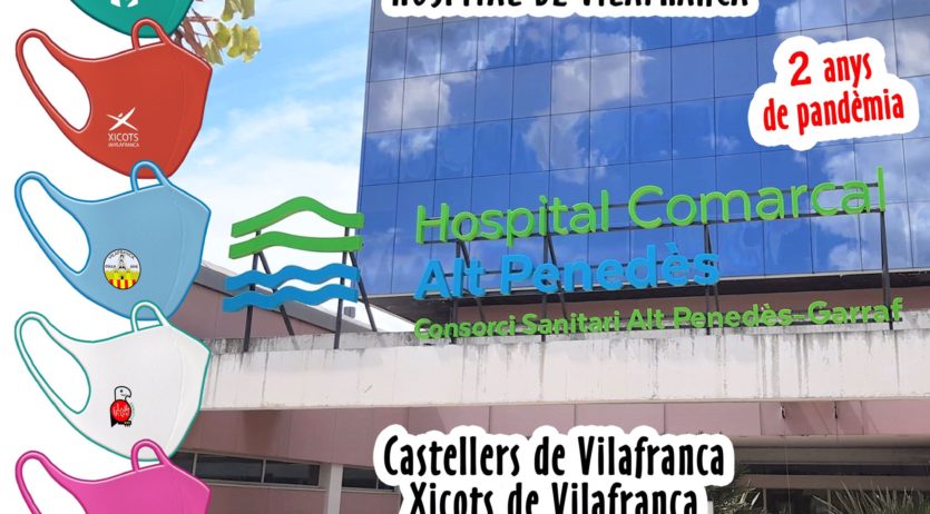 S’organitza un acte d’agraïment a tot el personal essencial davant l’Hospital de Vilafranca