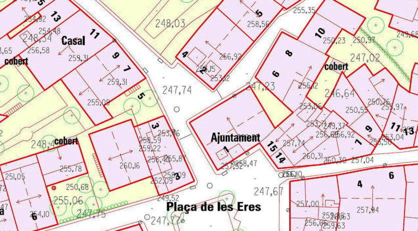 Actualitzada la cartografia topogràfica urbana escala 1:1.000 de Sant Pere de Riudebitlles