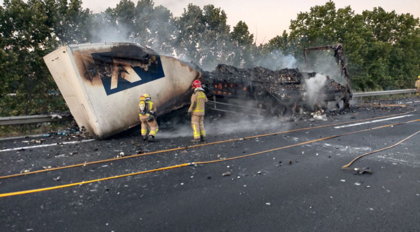 Diversos accidents a l’AP-7 al seu pas per l’Alt Penedès