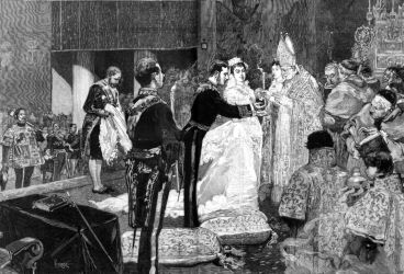 Casament a Madrid de Alfons XII i Maria de las Mercedes de Orleans