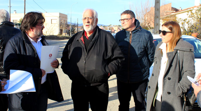 El Diputat Pere Pons visita les obres de la Carretera del Castell a Sant Martí Sarroca