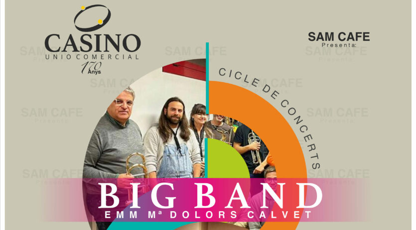 La Big Band de l’escola de Música actua aquest diumenge al Sam Casino
