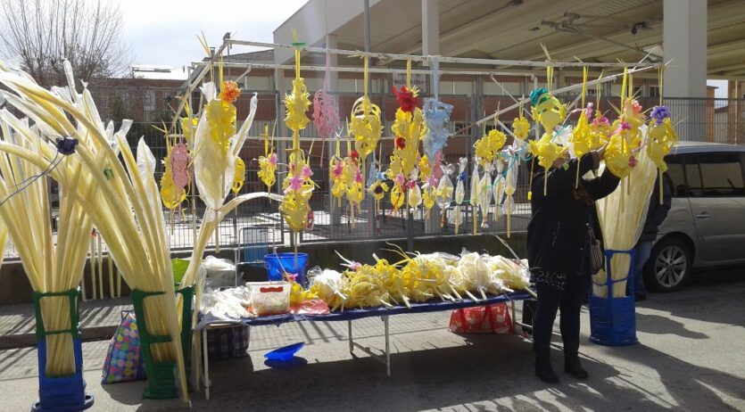 Dissabte hi ha mercat de palmes i palmons i diumenge la benedicció