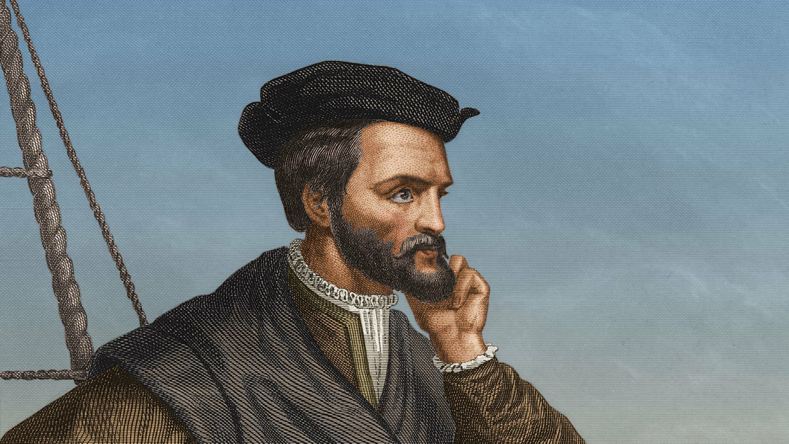 Jacques Cartier pren possessió del Canadà pel rei de França