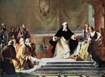 El papa Sixt IV nomena Tomás de Torquemada Inquisidor general de Castella i Lleó