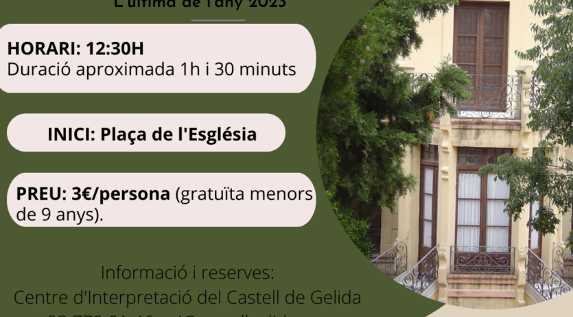 Gelida ofereix l’últim diumenge de cada mes una Ruta Modernista per el municipi