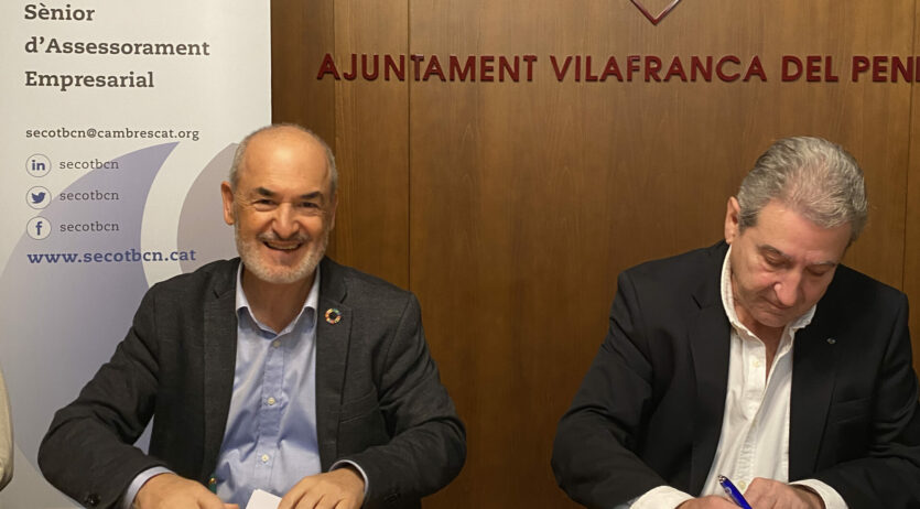 L’Ajuntament de Vilafranca signa un conveni de col·laboració amb SECOT Barcelona