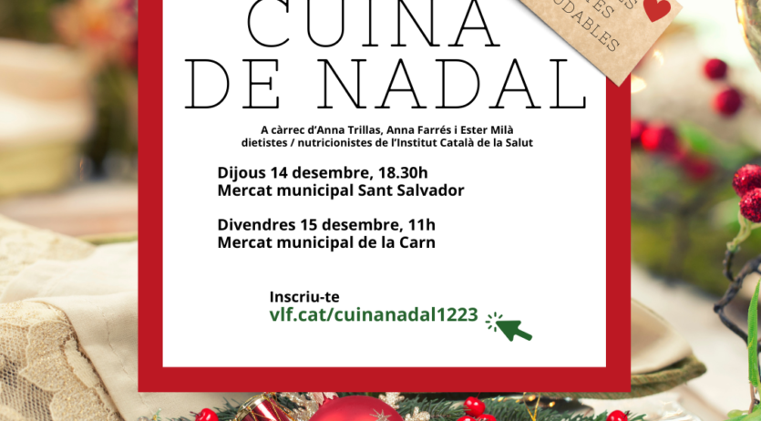 Tallers de cuina de Nadal als Mercats Municipals de Vilafranca