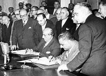 Proclamació a El Caire de la R.A.U. per Siria i Egipte
