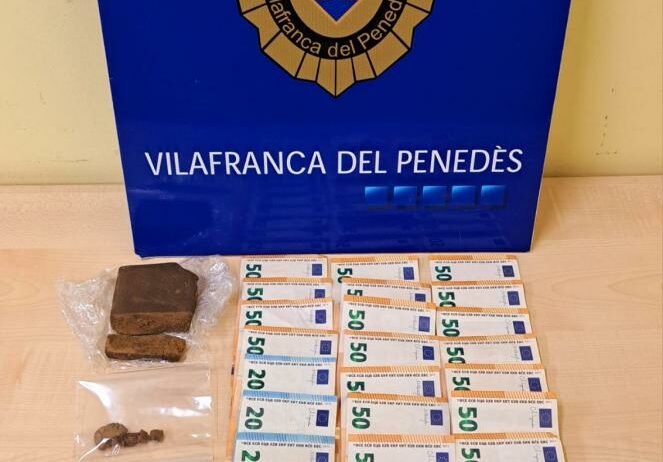 La Policia Local deté un individu per tràfic de drogues